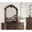 Commode en cerisier traditionnel traditionnel avec miroir