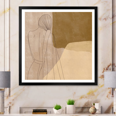 «Minalisme femme», reproduction d'art sur toile moderne et contemporaine