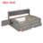Desman Wood Daybed with Storage Bookcase, Two Cabinets and Four Drawers-1923745922