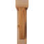 4"W x 16"D x 16"H Traditional Block Rough Sawn Bracket w/ Offset Brace, Western Red Cedar-47797782-47797979