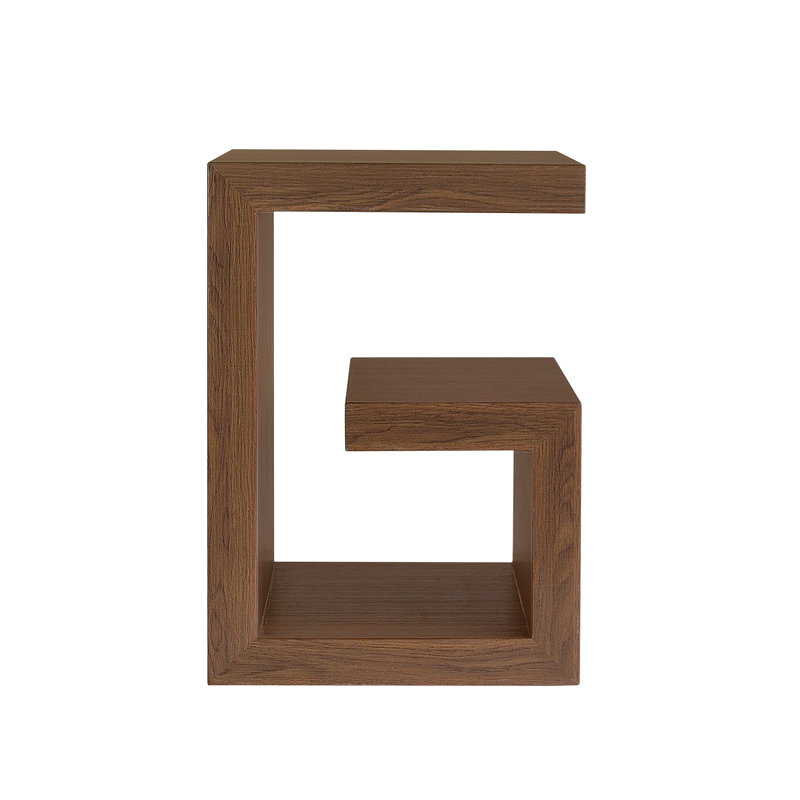 Harmond End Table - Walnut Finish, Brown Wood