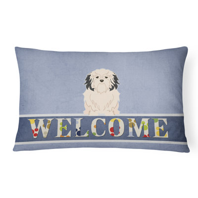 Coussin Lowchen Welcome