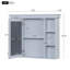 Armoire de rangement murale avec porte miroir-56344124