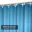 Rideau de douche bleu à motif abstrait bleu marine avec 12 crochets-1390320730