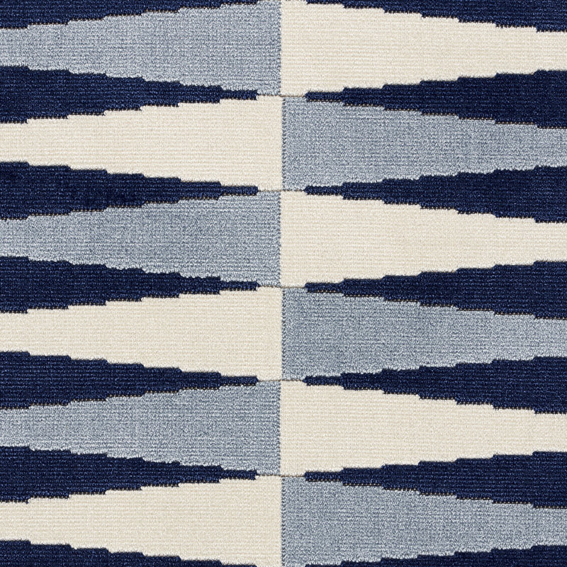 Tissu de backgammon Mary Mcdonald, Bleu