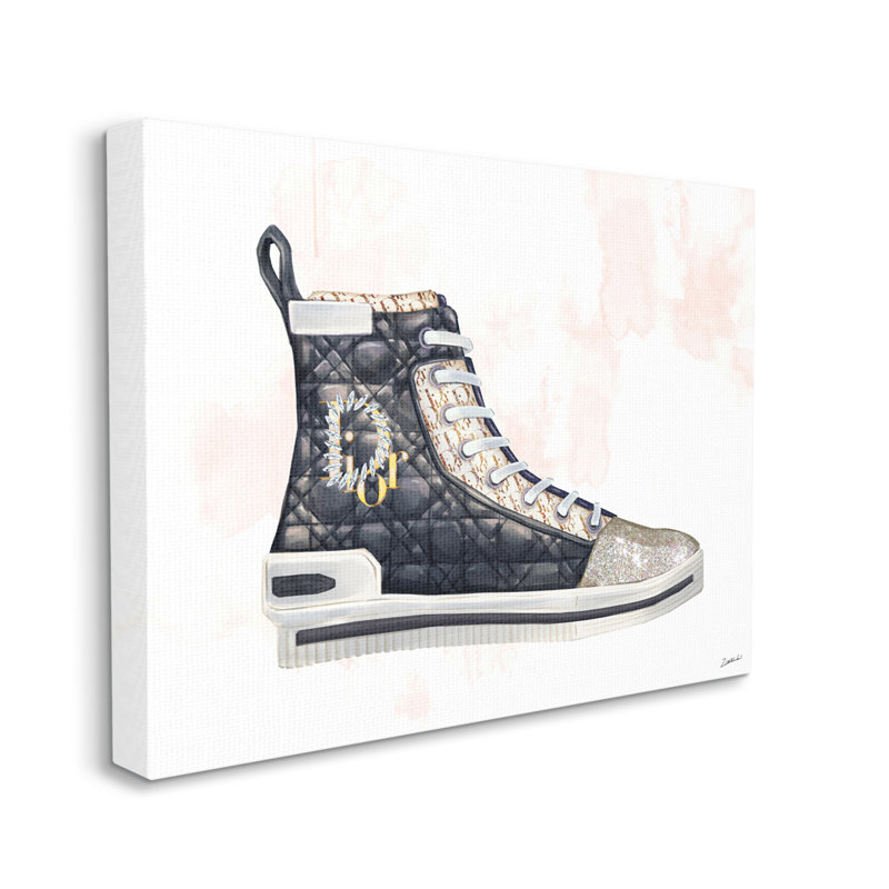 Espadrilles matelassées High Top Fashion, H 24 po x l 30 po, Toile tendue