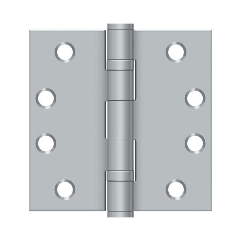 Steel Surface Mount Hinge, Brushed Chrome
