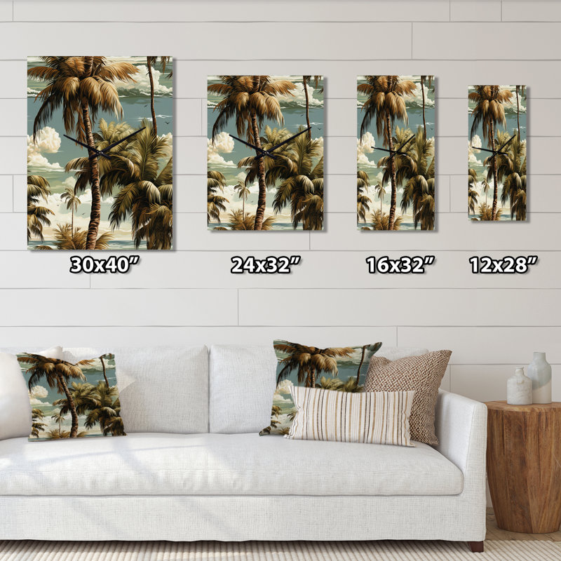 Janaid - Horloges murales tropicales, Grand