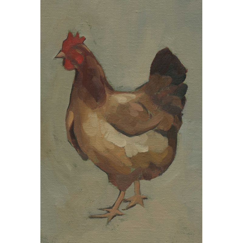 Œuf poule II, H 12 po x l 8 po