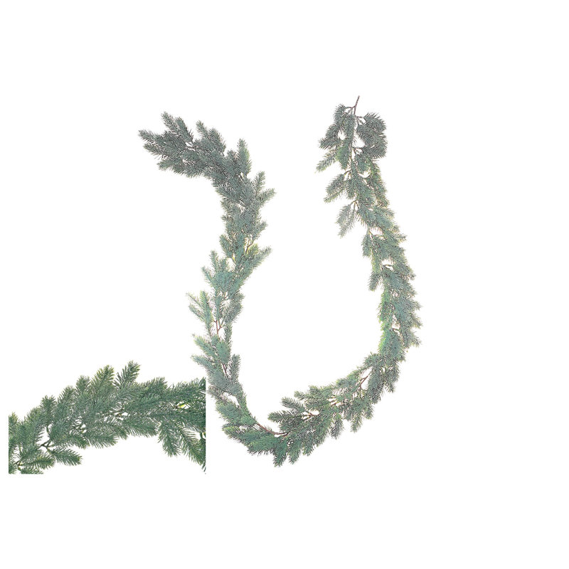 Guirlande en pin (paillettes argentées)