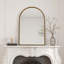 Miroir mural arqué à conception incassable pour salle de bain-686563689