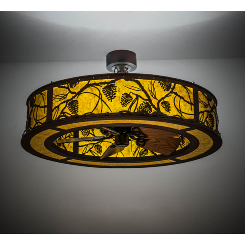 Whispering Pines LED Downrod Ceiling Fan