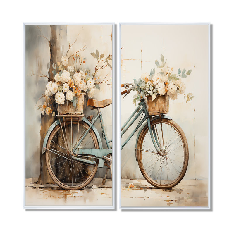 Impression sur toile beige, H 20 po x l 24 po, Reproduction encadrée sans passe-partout, Blanc