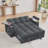 Loveseat Sleeper Sofa Bed with Storage Armrest-118647530