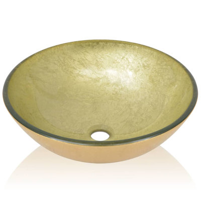 VidaXL Small Tempered Glass Countertop Sink