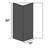 1 Panel Shaker Composite Bi-Fold Door with Sliding Barn Door Hardware Kit-101945142-101945132