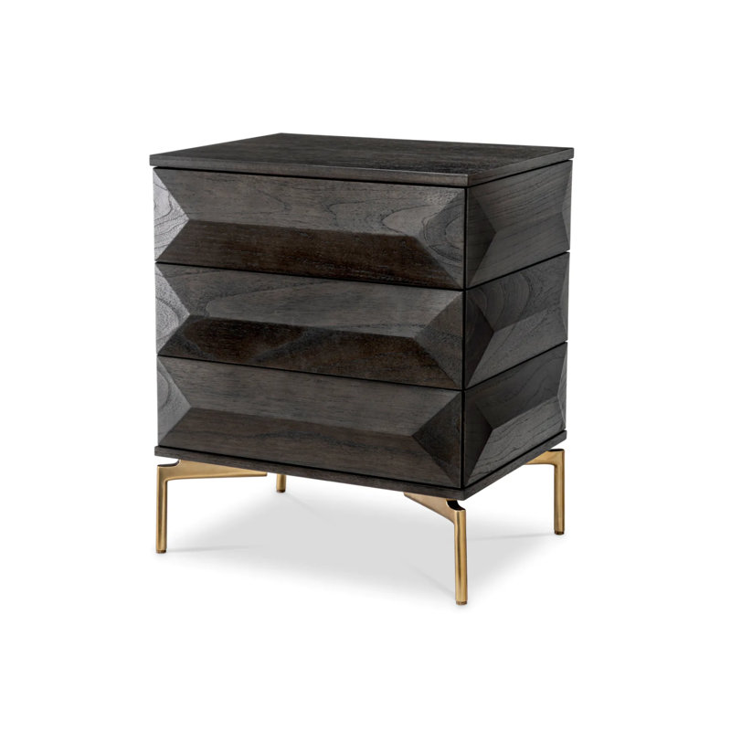 Denver 25.2'' W Solid Wood Nightstand