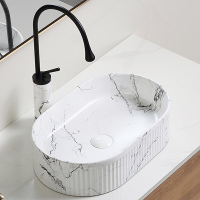 Oval Vessel Sink, Bathroom Vessel Sink