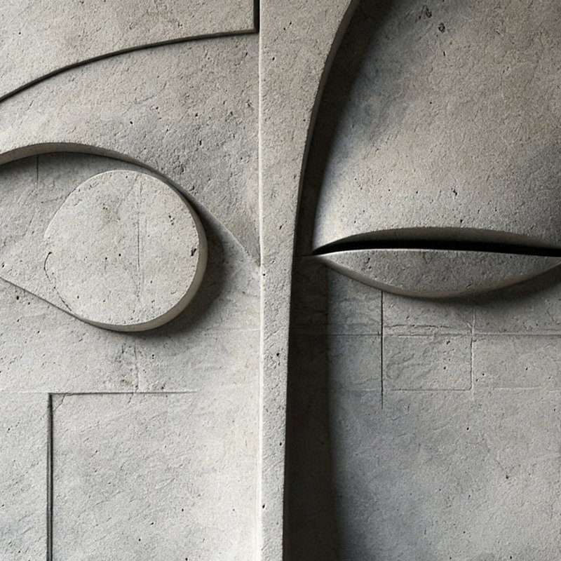 Décoration murale en relief à motif abstrait 3D