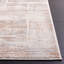 Tapis en polypropylène / polyester abstrait tissé à la machine en beige / beige clair-203015521