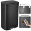 Pedal Bin, Soft-close Pedal Bin, Large Waste Bin With Lid, Removable Inner Bucket, Odour Isolate, For Kitchen, Bathroom, Office Step On Multi-Compartments Trash & Recycling Bin-1115106101-1124676625