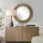 Uttermost Tano Antique Brass Round Mirror