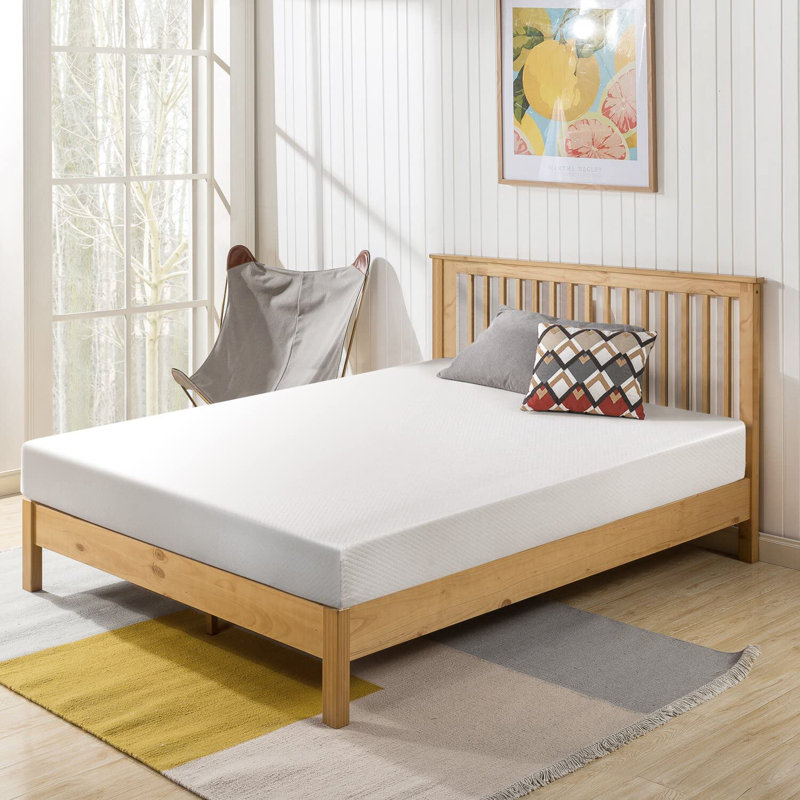 Mattress 6 Inch Cooling Gel Memory Foam Mattress CertiPUR-US Certified Medium Firm Mattress with Washable Cover for Cool Sleep and Pressure Relief