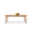 Table basse de patio ovale en bois massif