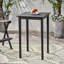 Table grise minimaliste d'extérieur gris foncé