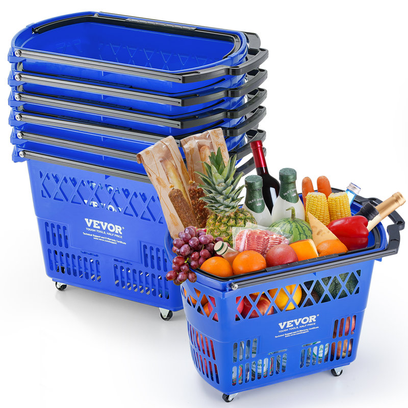 VEVOR Plastic Decorative Basket, Blue