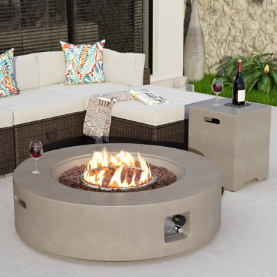 Table de foyer d'extérieur au propane Shade