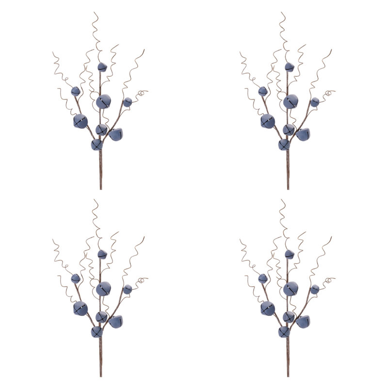 Rustic Jingle Bell Stem (Set of 4)