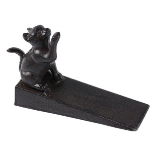 Cat Door Stopper Heavy Duty Rustic Cast Iron Cute Door Stopper Decorative Door Stop Vintage Metal Door Wedges for Home Office Commercial Industrial Use (Cat 1Pcs)