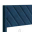 LIT DE RANGEMENT DE GRANDE PLATE-FORME WINGBACK RELEVÉ EN VELOURS BLEU MARINE-126672268-126672264