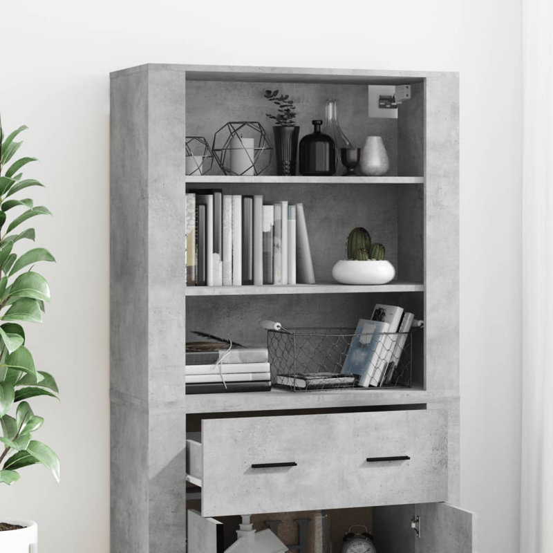 Lashema 33cm Sideboard, Concrete Grey