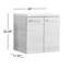 Ensemble de meuble-lavabo simple 24 po 2 portes-91892927