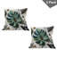 Ensemble de 2 housses de coussin Ambesonne Monstera vert sarcelle et gris pâle-99019702-99019703