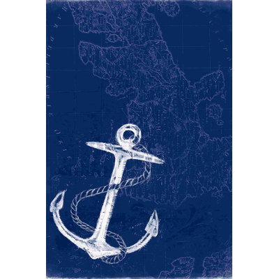 Carte d'ancrage bleu