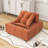 Modular Sectional Single Sofa, Armless Chair with Removable Back Cushion
