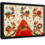 Reproduction d'art encadré noir rétro de Noël-121067558