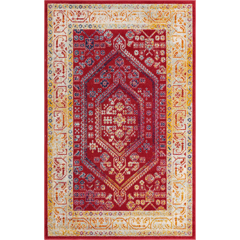 Milojica Oriental Indoor Rug, Rectangle 5' x 8'