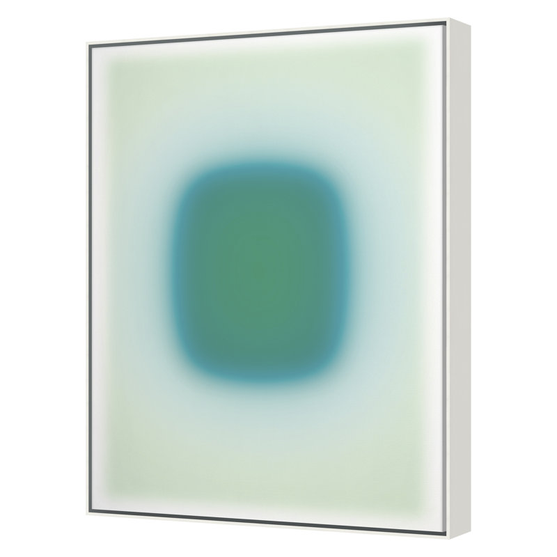«Blur Continapor 9» par Renee Stramel - reproduction encadrée sur toile, Cadre blanc, H 45 po x l 34 po x P 2,63 po