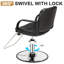 Fauteuil de coiffeur hydraulique classique