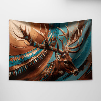 Tapisserie murale Southwestern Animals Antler 1