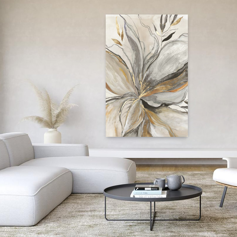 Or charolière I abstrait, nature, paysage moderne, art, H 60 po x l 40 po