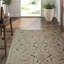 Tibetan Hand-Knotted Silk/Wool Gray Area Rug-1348457562