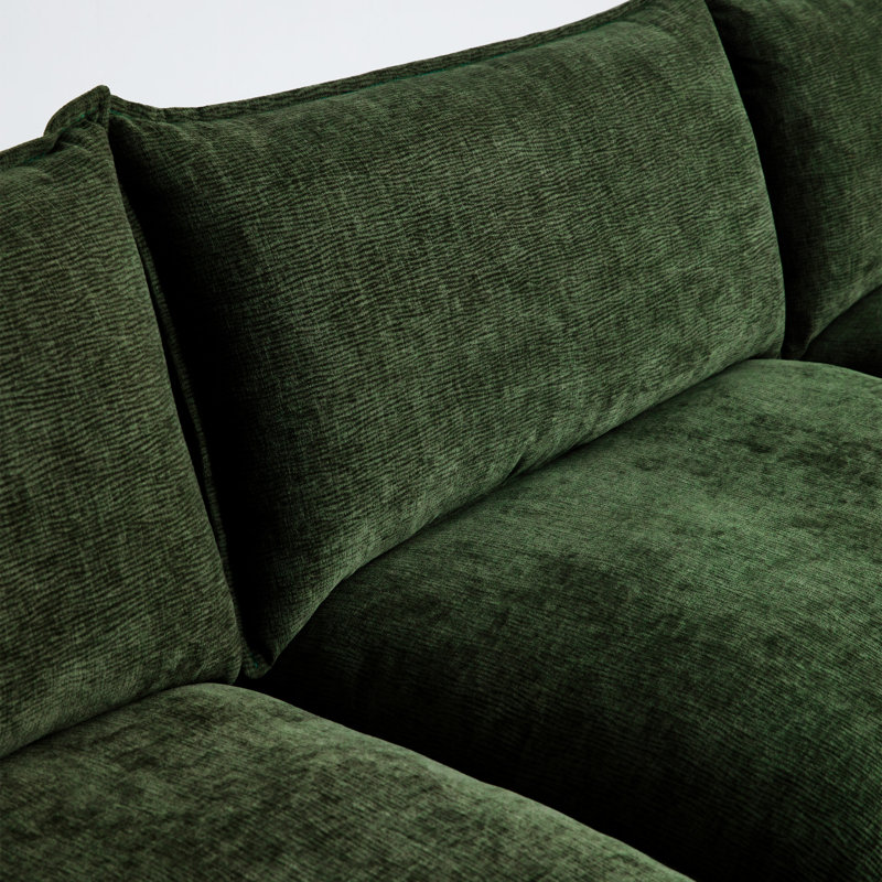 Modern 3 Seater Sectional Sofa With Ottoman