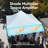Quictent 10'x10' Heavy Duty Pop up Canopy Tent with Sidewalls and Awning, Easy up Commercial Gazebo Canopies, White-123103608