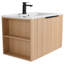 Meuble-lavabo moderne Elmridge de 30 po avec lavabo en céramique blanche Ebern Designs-1271205064