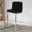 Tabouret de bar et de comptoir moderne à dossier bas de 26 po avec structure en métal -710901360-722320783